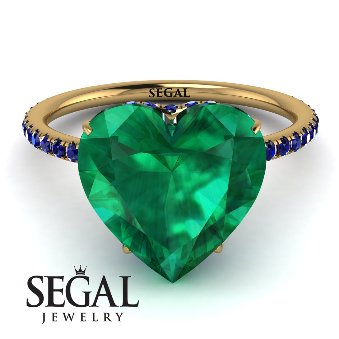 Heart Shape Emerald Ring - Noelle No. 64